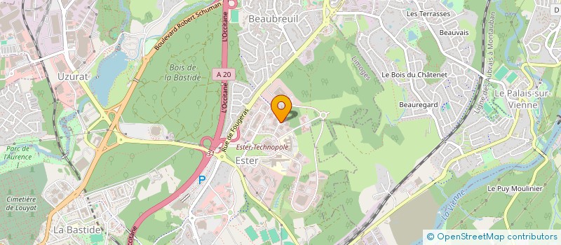 localisation de l'entreprise MONSIEUR CHRISTIAN TRIEL  LIMOGES