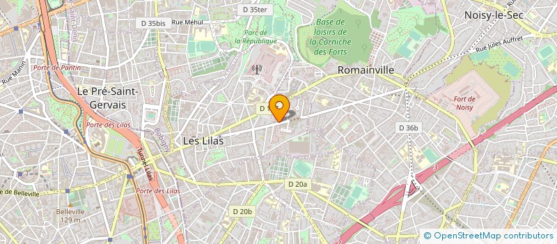localisation de l'entreprise MONSIEUR CHRISTIAN TROUILLOT à LES LILAS