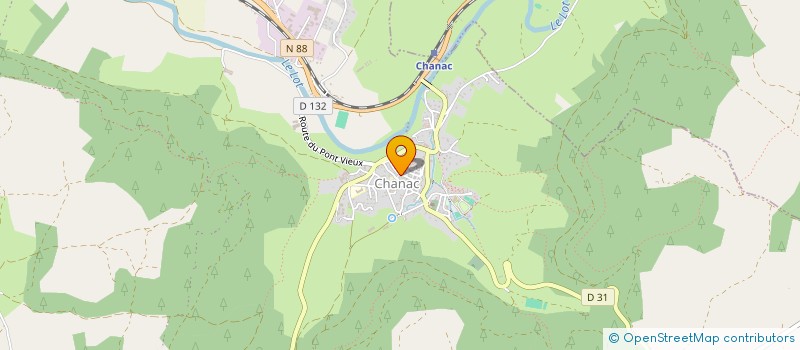 localisation de l'entreprise MONSIEUR CHRISTIAN TROUSSELIER  CHANAC