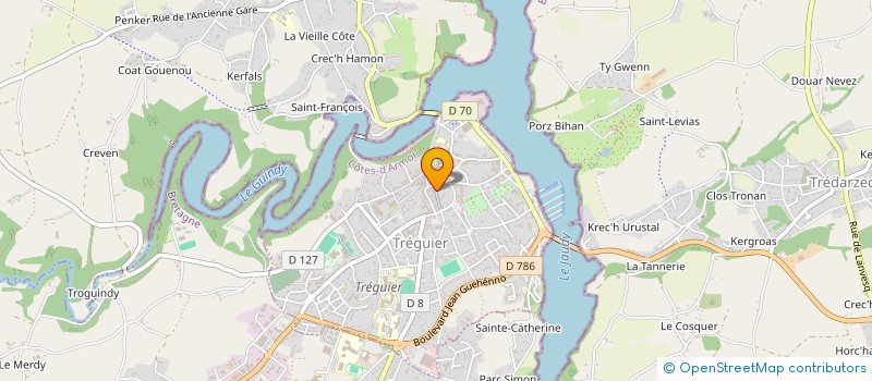 localisation de l'entreprise MONSIEUR CHRISTIAN TURPAULT  TREGUIER