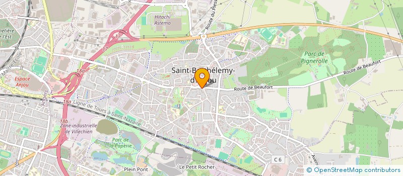 localisation de l'entreprise MONSIEUR CHRISTIAN TURPAULT  SAINT-BARTHELEMY-D'ANJOU