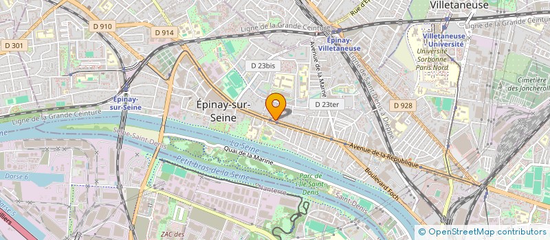 localisation de l'entreprise MONSIEUR CHRISTIAN VABE  EPINAY-SUR-SEINE