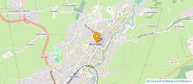 localisation de l'entreprise MONSIEUR CHRISTIAN VABRE à AURILLAC