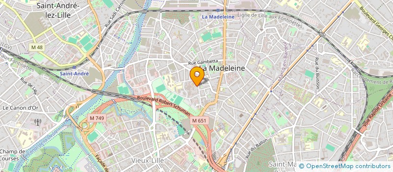 localisation de l'entreprise MONSIEUR CHRISTIAN VACHON à LA MADELEINE