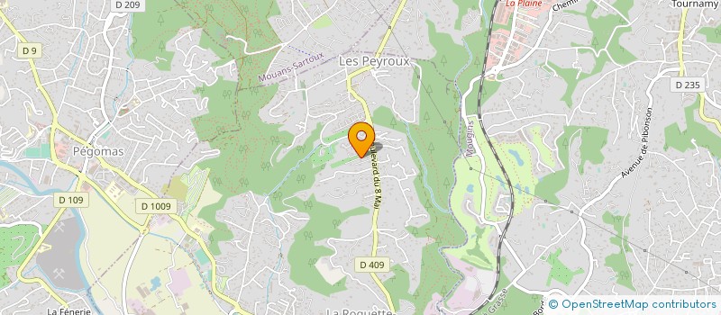 localisation de l'entreprise MONSIEUR CHRISTIAN VAINI à LA ROQUETTE-SUR-SIAGNE