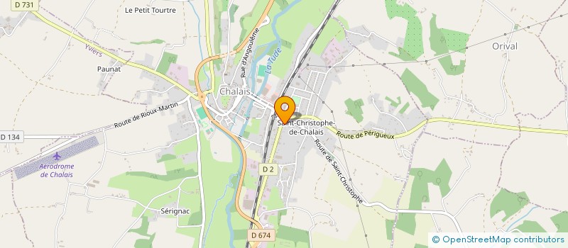 localisation de l'entreprise MONSIEUR CHRISTIAN VALLADON à CHALAIS