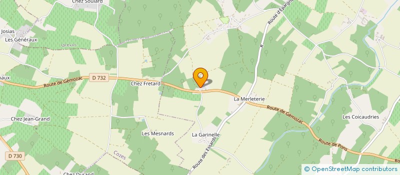 localisation de l'entreprise MONSIEUR CHRISTIAN VALLEE  SAINT-ANDRE-DE-LIDON