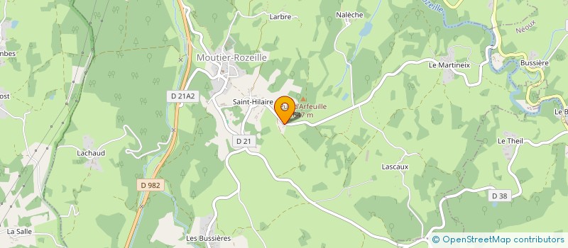 localisation de l'entreprise MONSIEUR CHRISTIAN VALLET à MOUTIER-ROZEILLE