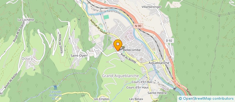 localisation de l'entreprise MONSIEUR CHRISTIAN VALLIER  GRAND-AIGUEBLANCHE