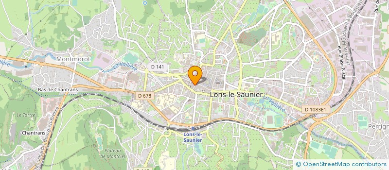 localisation de l'entreprise MONSIEUR CHRISTIAN VALLOT à LONS-LE-SAUNIER