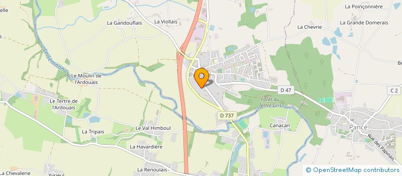 localisation de l'entreprise MONSIEUR CHRISTIAN VALOIS  POLIGNE