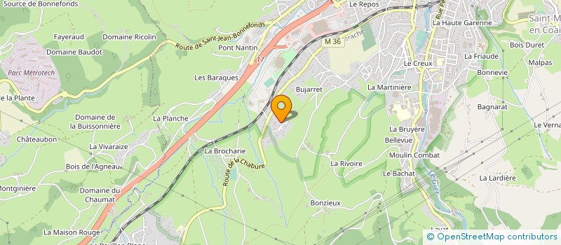 localisation de l'entreprise MONSIEUR CHRISTIAN VALOUR à SAINT-CHAMOND