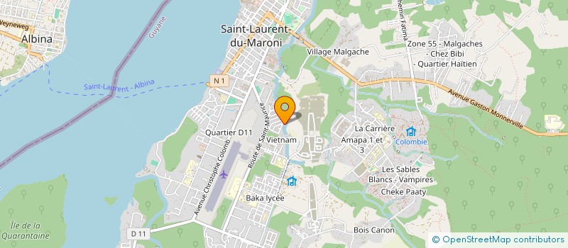 localisation de l'entreprise MONSIEUR CHRISTIAN VALSAINT à SAINT-LAURENT-DU-MARONI