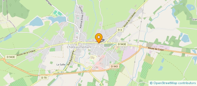 localisation de l'entreprise MONSIEUR CHRISTIAN VAN HUFFEL à CHATEAUMEILLANT