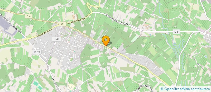 localisation de l'entreprise MONSIEUR CHRISTIAN VANDENBROECKE  VENASQUE