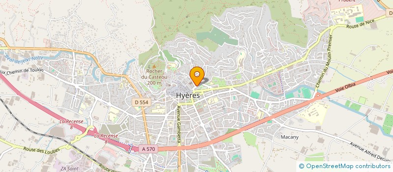 localisation de l'entreprise MONSIEUR CHRISTIAN VANET  HYERES