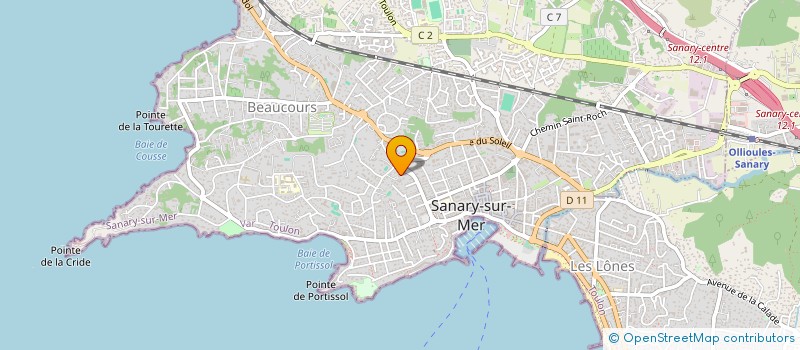 localisation de l'entreprise MONSIEUR CHRISTIAN VARNIER à SANARY-SUR-MER
