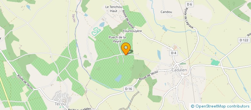 localisation de l'entreprise MONSIEUR CHRISTIAN VEDEILHE  CADALEN