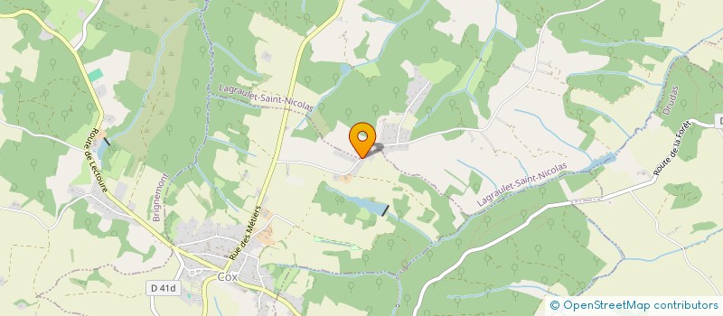 localisation de l'entreprise MONSIEUR CHRISTIAN VENAT  LAGRAULET-SAINT-NICOLAS