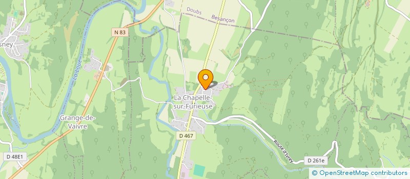 localisation de l'entreprise MONSIEUR CHRISTIAN VERCEZ  LA CHAPELLE-SUR-FURIEUSE