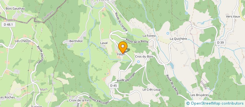 localisation de l'entreprise MONSIEUR CHRISTIAN VERCHERE  ECOCHE