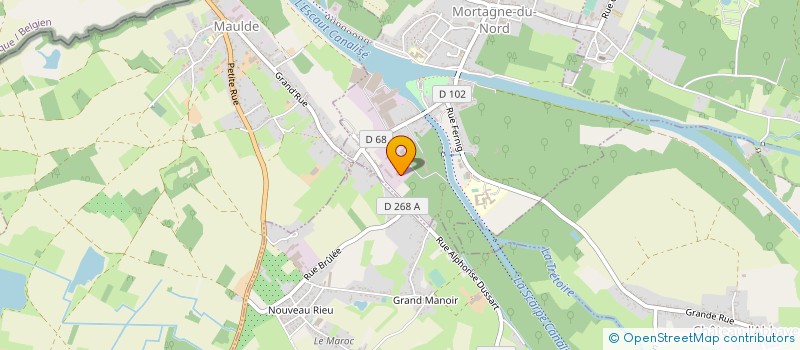localisation de l'entreprise MONSIEUR CHRISTIAN VERDIERE à MORTAGNE-DU-NORD