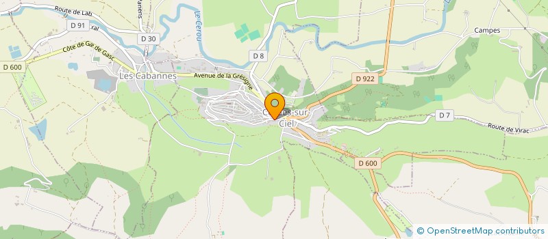 localisation de l'entreprise MONSIEUR CHRISTIAN VERGNES  CORDES-SUR-CIEL