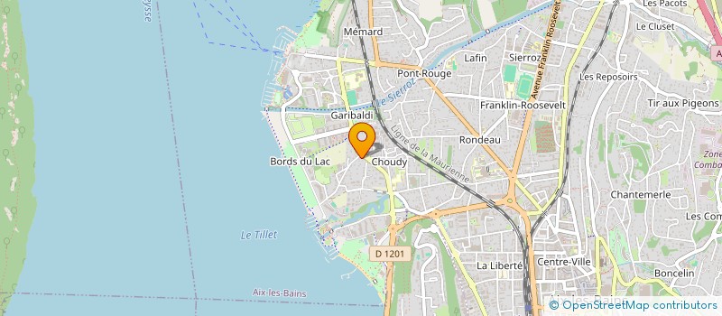 localisation de l'entreprise MONSIEUR CHRISTIAN VERHAEGHEN à AIX-LES-BAINS
