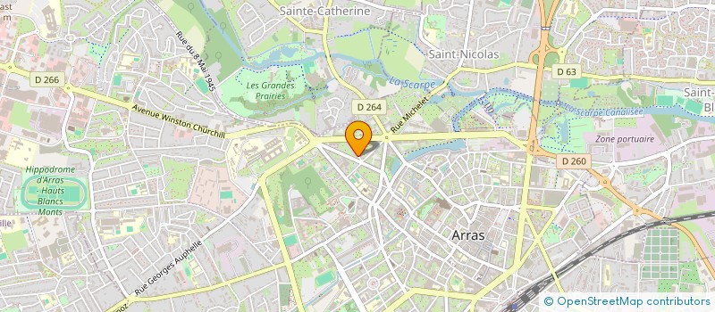 localisation de l'entreprise MONSIEUR CHRISTIAN VERJUS à ARRAS