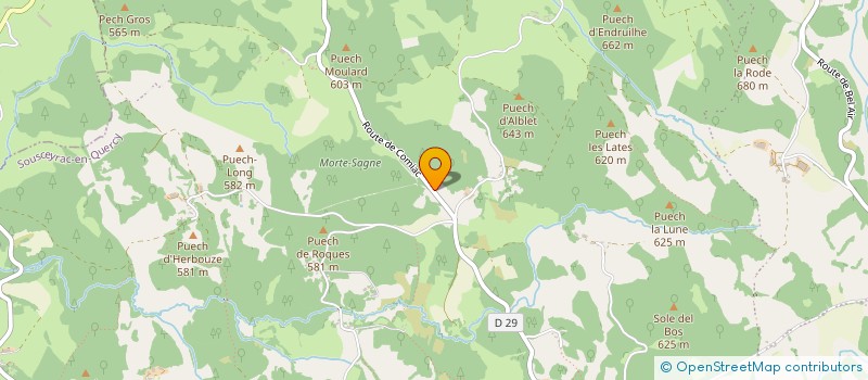 localisation de l'entreprise MONSIEUR CHRISTIAN VERMANDE  SOUSCEYRAC-EN-QUERCY