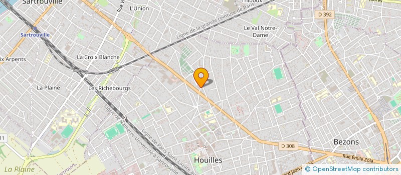 localisation de l'entreprise MONSIEUR CHRISTIAN VERNAY à HOUILLES