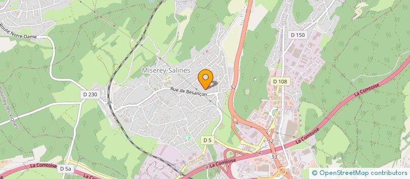 localisation de l'entreprise MONSIEUR CHRISTIAN VERNEREY  MISEREY-SALINES