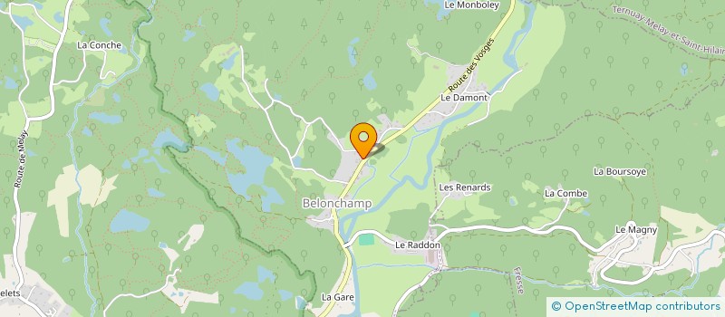 localisation de l'entreprise MONSIEUR CHRISTIAN VERNIER  MELISEY