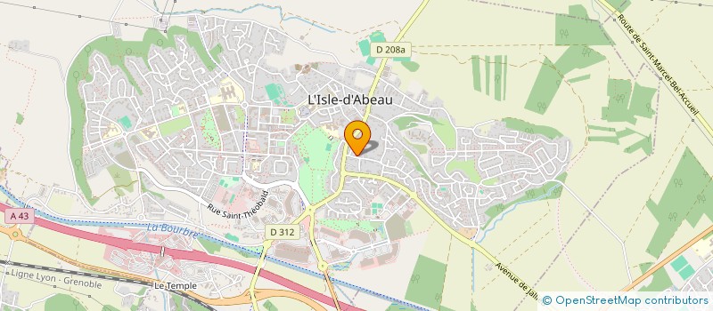 localisation de l'entreprise MONSIEUR CHRISTIAN VERPILLON à L'ISLE-D'ABEAU