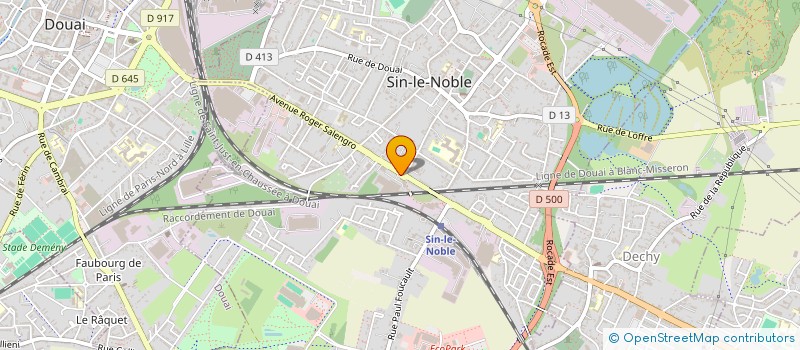 localisation de l'entreprise MONSIEUR CHRISTIAN VERQUIN  SIN-LE-NOBLE