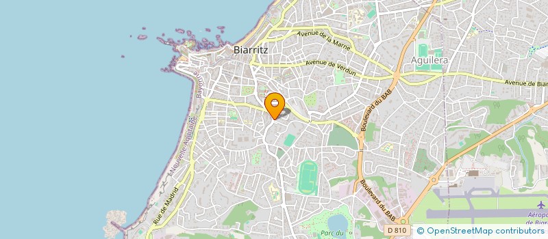 localisation de l'entreprise MONSIEUR CHRISTIAN VETTIER  BIARRITZ