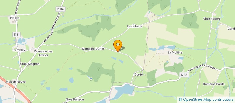 localisation de l'entreprise MONSIEUR CHRISTIAN VEYRARD  LA PACAUDIERE