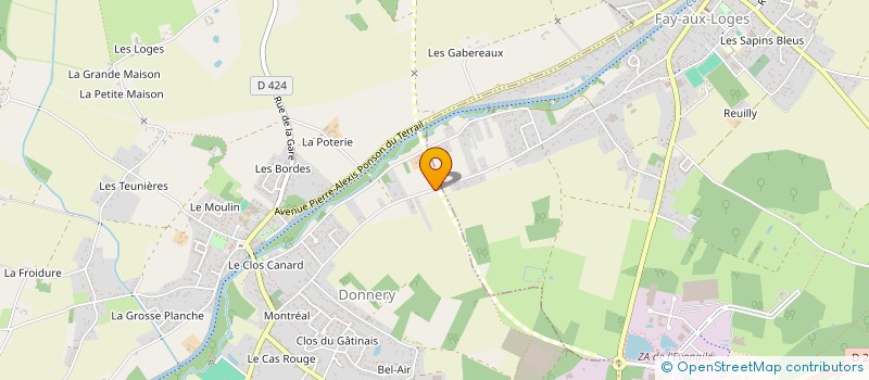 localisation de l'entreprise MONSIEUR CHRISTIAN VIAILLY  DONNERY