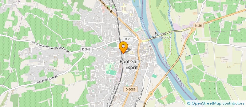 localisation de l'entreprise MONSIEUR CHRISTIAN VIALET  PONT-SAINT-ESPRIT