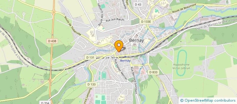 localisation de l'entreprise MONSIEUR CHRISTIAN VIBERT à BERNAY