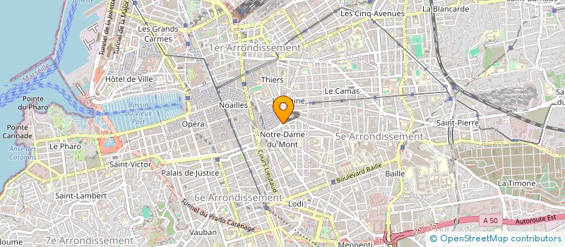 localisation de l'entreprise MONSIEUR CHRISTIAN VIDAL à MARSEILLE 6EME