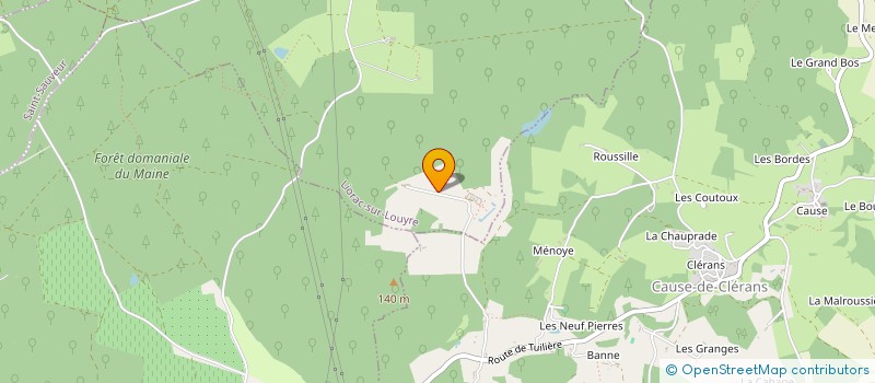 localisation de l'entreprise MONSIEUR CHRISTIAN VIDOT  LIORAC-SUR-LOUYRE