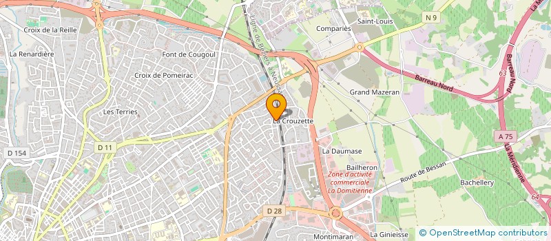 localisation de l'entreprise MONSIEUR CHRISTIAN VIGIER  BEZIERS
