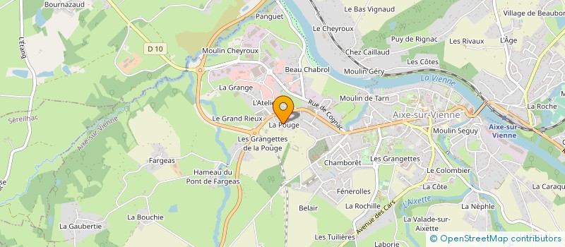 localisation de l'entreprise MONSIEUR CHRISTIAN VIGNAUD à AIXE-SUR-VIENNE