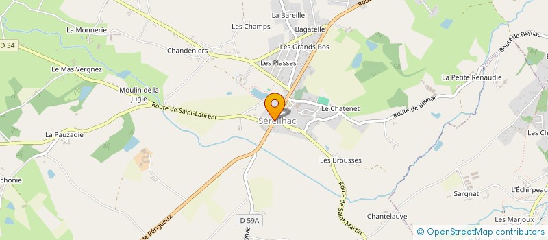localisation de l'entreprise MONSIEUR CHRISTIAN VIGNERIE à SEREILHAC