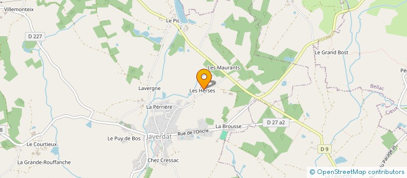 localisation de l'entreprise MONSIEUR CHRISTIAN VIGNERON à JAVERDAT