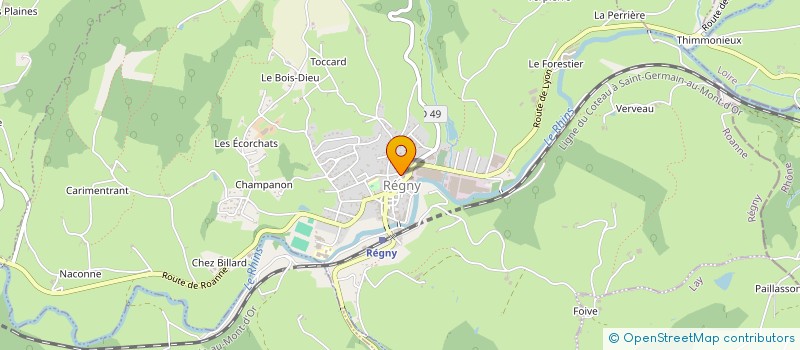 localisation de l'entreprise MONSIEUR CHRISTIAN VIGNON à ROANNE