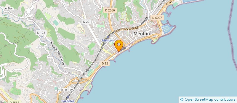 localisation de l'entreprise MONSIEUR CHRISTIAN VILLEVIEILLE à MENTON