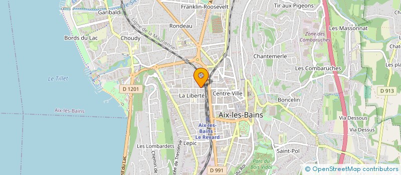 localisation de l'entreprise MONSIEUR CHRISTIAN VIMBERT à AIX-LES-BAINS