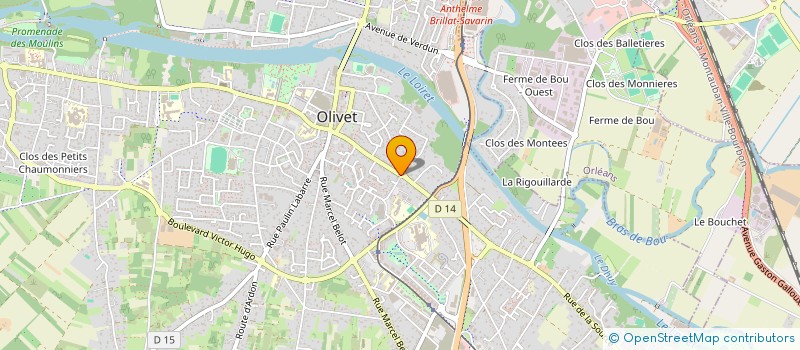 localisation de l'entreprise MONSIEUR CHRISTIAN VINAUGER à OLIVET